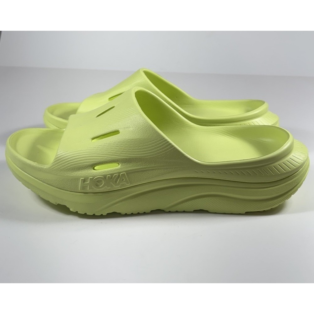 HOKA Ora Recovery Slide 3 Sandals Citrus Glow Yellow Women's Sz 13 *NEW* 1135061